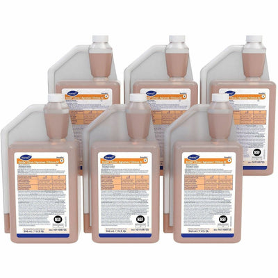 Diversey Neutral Floor Cleaner, Orange, 6 / Carton, DVO101109755CT