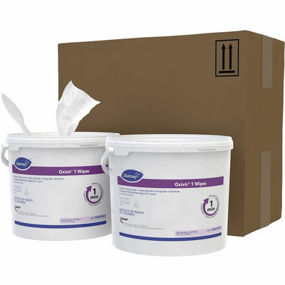 Diversey Oxivir 1 Wipes, White, 4 / Carton, DVO100850924CT