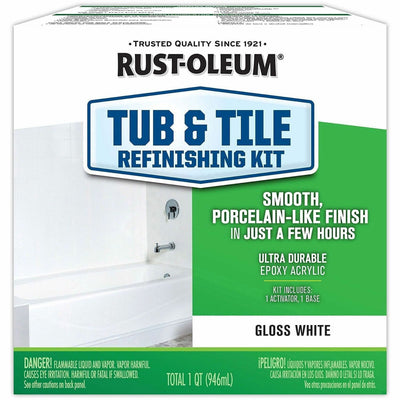 Rust-Oleum Tub & Tile Refinishing Kit, 1 Kit, RST384165