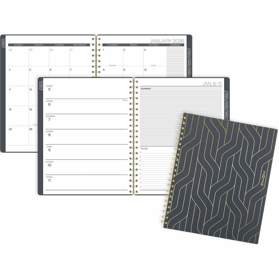 ACCO At-A-Glance Hera Weekly Monthly Planner, Gold, 8 1/2", 12EA/CT — view 1