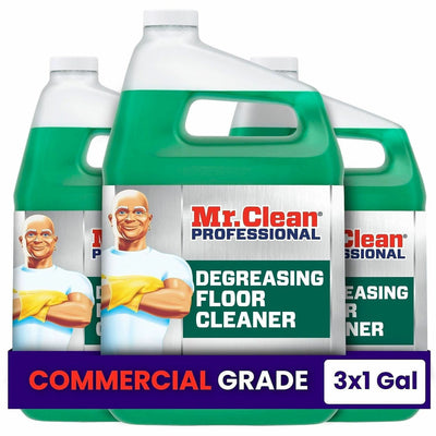 Procter & Gamble Mr. Clean Pro Degreasing Floor Cleaner, Green, 3 / Carton, PGC19892