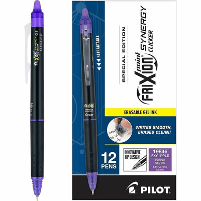 Pilot FriXion Synergy Clicker Erasable Gel Pen, 1 Dozen, PIL19846