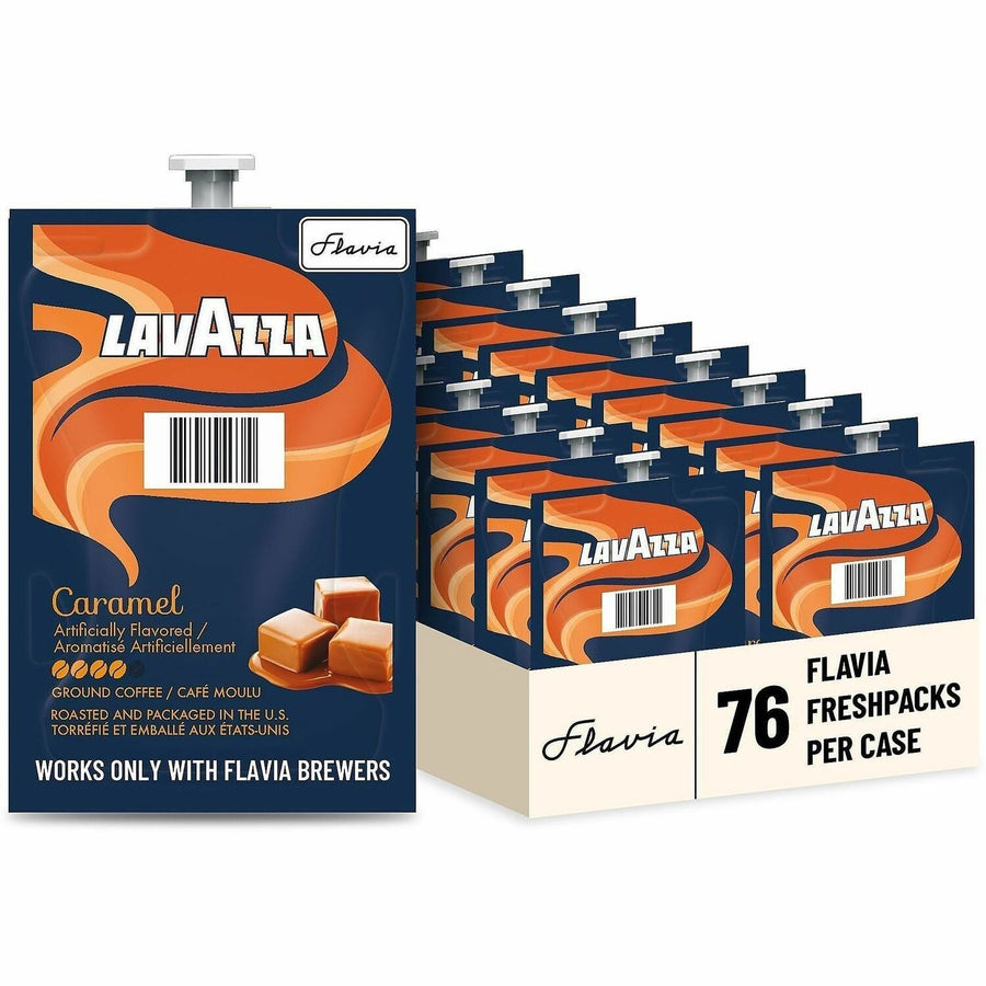 Flavia Caramel Freshpack Coffee, 76 / Carton, LAV48750
