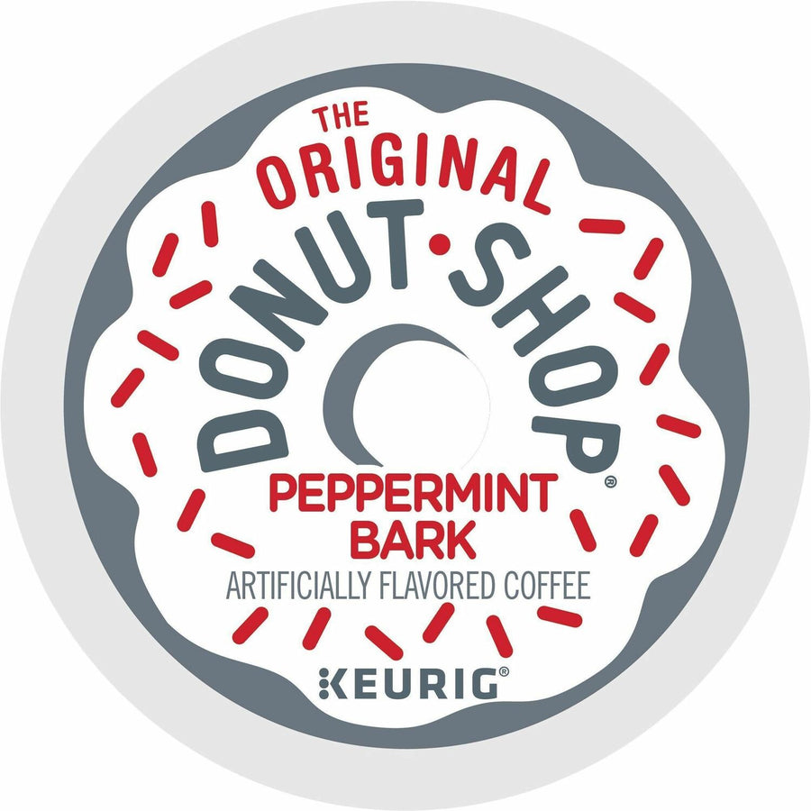 The Original Donut Shop® Green Mountain Peppermint Bark Coffee, 4 / Carton, GMT7428CT