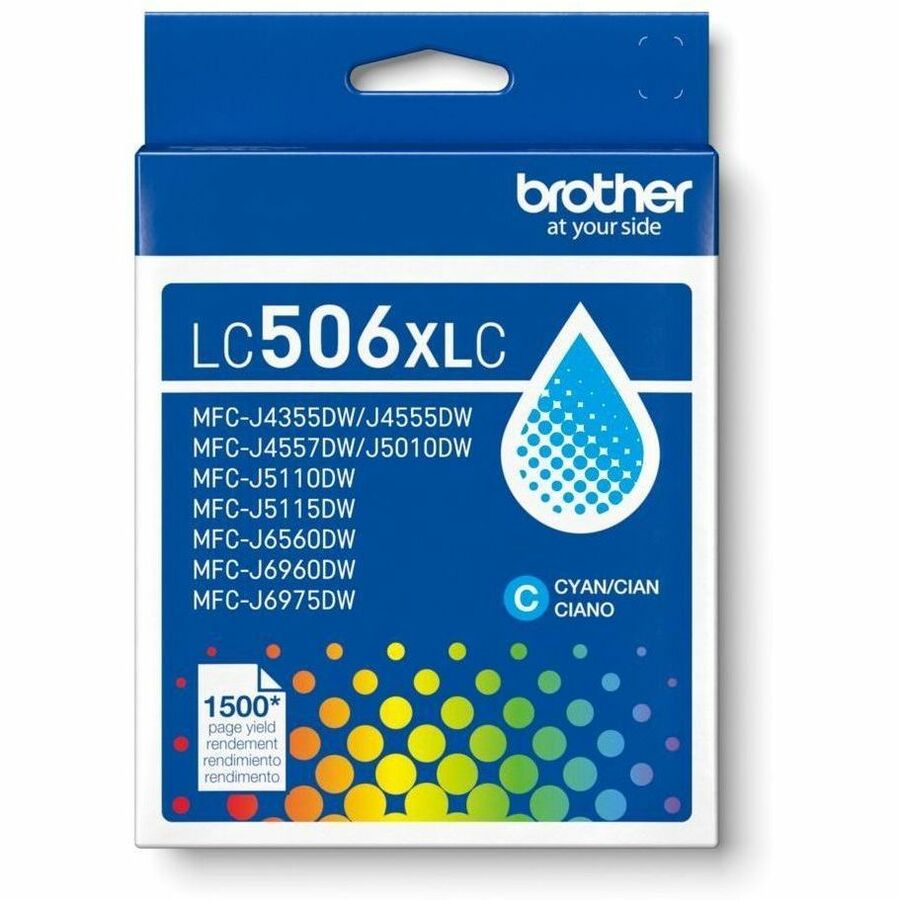 Brother Original High (XL) Yield Inkjet Ink Cartridge - Cyan -, 5EA/BX 4BX/CT — view 1