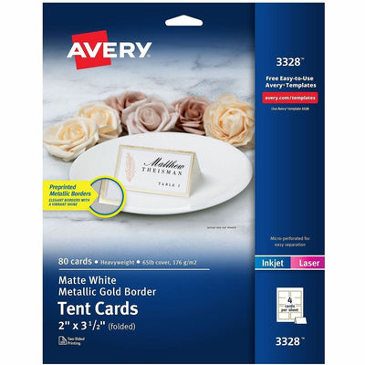 Avery Tent Card, White, 8 1/2" x 11", 80 / Pack — view 1