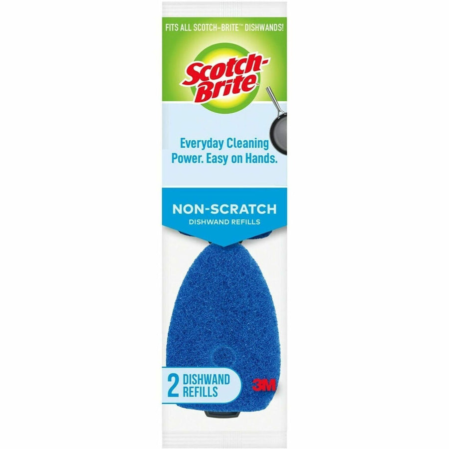 Scotch-Brite Non-Scratch Dishwand Pads, Blue, Non-scratching, 1 / Pack, MMM48312RSCRRP
