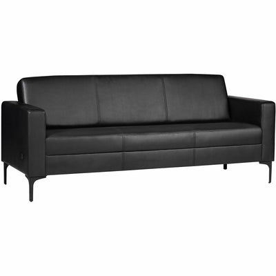 Lorell Clarke Sofa with Antimicrobial Upholstery and Power, Black, LLR86950