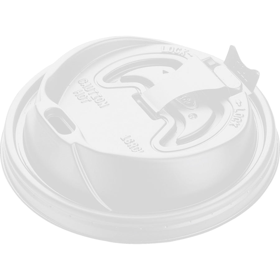 Dart Reclosable Hot Beverage Cup Lids, White, Disposable, 100 / Pack, DCC16RCL