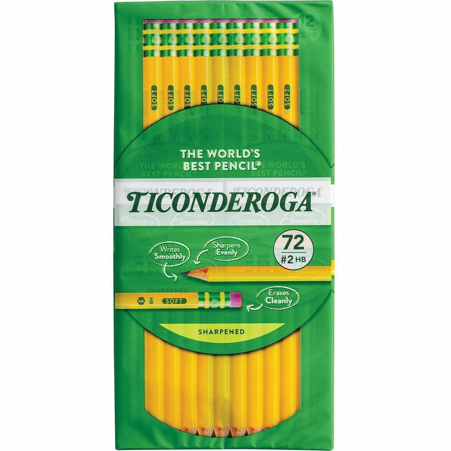 Ticonderoga X13972 Wood Pencil, 72 / Pack, DIXX139720001