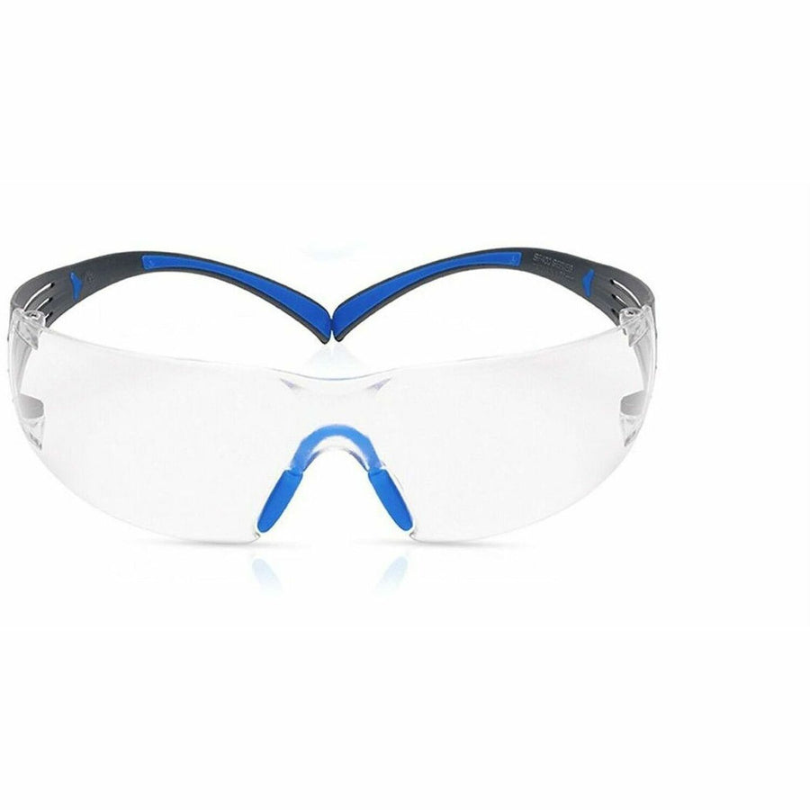3M SecureFit Protective Eyewear, Gray, Plastic, Lightweight, MMMSF401SGAFBLU