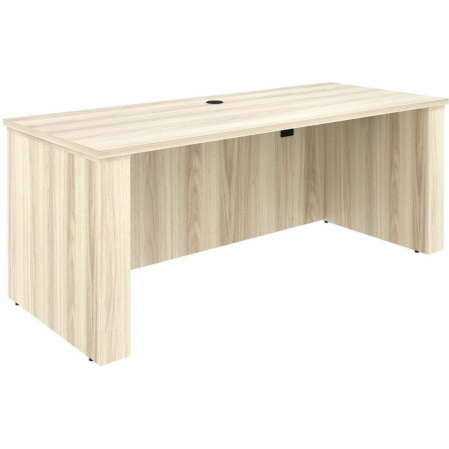 Lorell Essentials 72" Sit-to-Stand Desk Shell, 49" Height x 72" Width x 29" Depth, Metal, Grommet, LLR66307