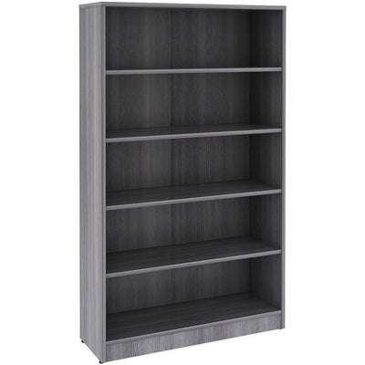 Lorell Weathered Charcoal Laminate Bookcase, LLR69631