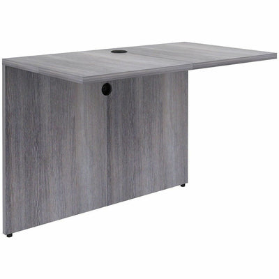 Lorell Weathered Charcoal Laminate Desking, Essentials, 1" Thickness - Top, Privacy Panel, LLR69529