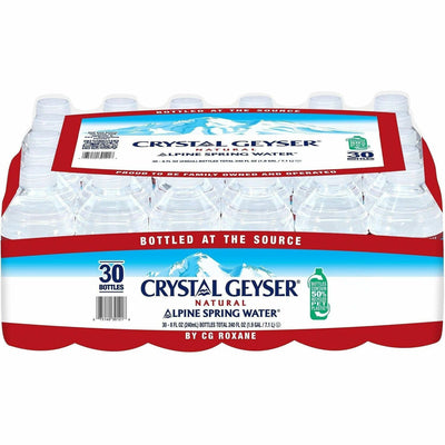 Crystal Geyser Water Company Crystal Geyser Water Alpine Spring Bottled Water, 30 / Carton, CGW301218