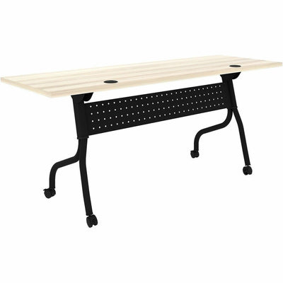 Lorell Modern Elm/Black Flip-Up Training Tables, Other, LLR66375