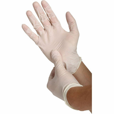 Genuine Joe Work Gloves, White, 10 / Carton, GJO15439CT