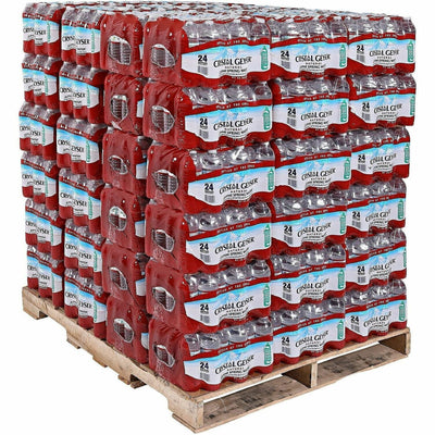 Crystal Geyser Water Company Crystal Geyser Alpine Bottled Spring Water, 2 / Pallet, CGW24514PL