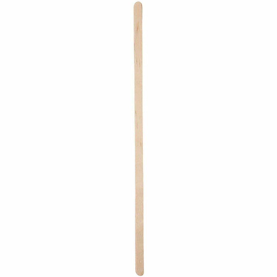 World Centric Compostable Bamboo Stir Sticks, Natural, Strong, 10000 / Carton, WORSRBB75