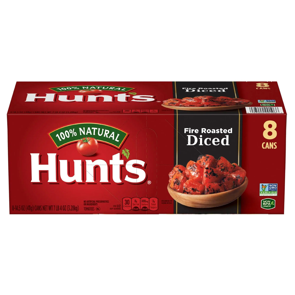 Hunt's Fire-Roasted Diced Tomatoes (8-Pack, 14.5 oz Each) | Smoky Flavor Infusion Hunt's