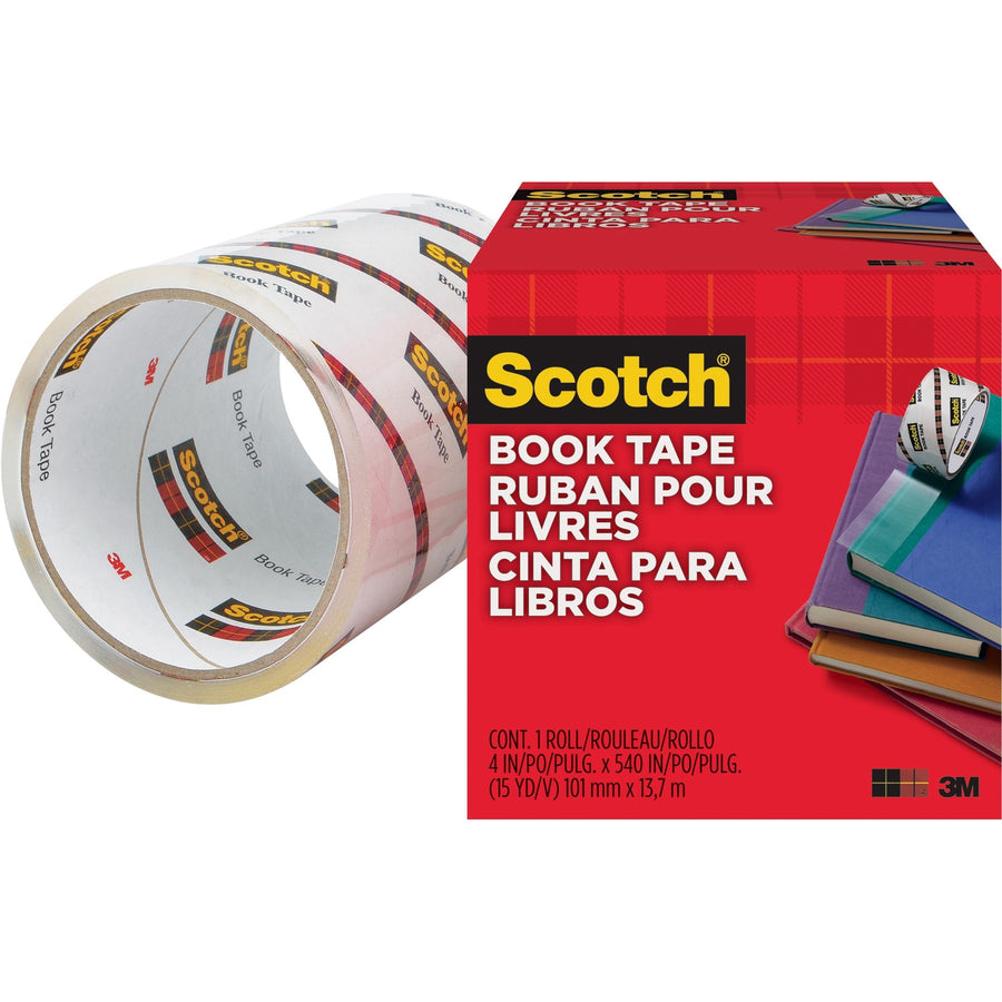 3M Scotch Book Tape, Clear, 1 Roll — view 1