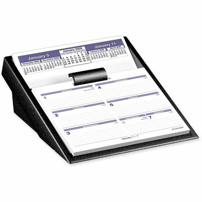 ACCO At-A-Glance Flip-A-Week Desk Calendar and Base, White, 5 1/2", /BX 12BX/CT — view 1