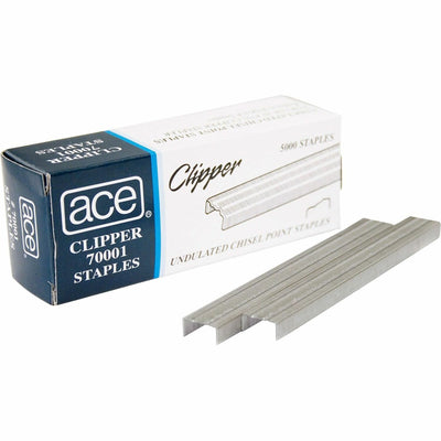 Advantus Ace Ace Undulated Clipper Staples, 5000 / Box — view 1