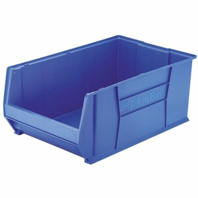 Akro-Mils Super-Size AkroBin Storage Bin, 18.4" x 12", Blue, Stackable, AKM30290B