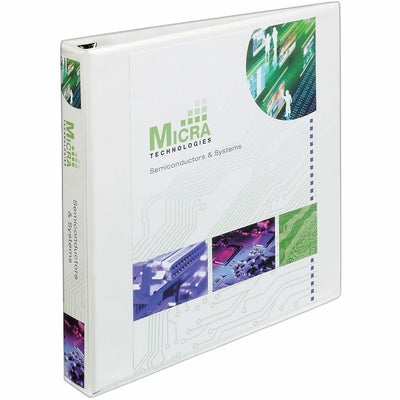 Avery Extra-Wide Heavy-Duty View Binder with One Touch EZD Rings, White, 8 1/2" Width x 11" Length, 12EA/CT — view 1