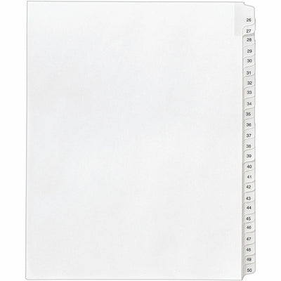 Avery Collated Legal Exhibit Dividers - Allstate Style, White, 1 Set, AVE01702