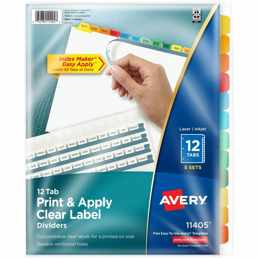 Avery Index Maker Index Divider, White, 1 Pack — view 1