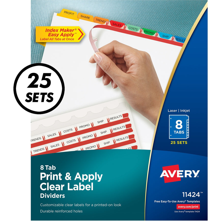 Avery Index Maker Index Divider, White, 1 Box — view 1