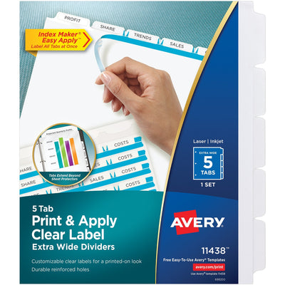 Avery Index Maker Index Divider, White, 1 — view 1
