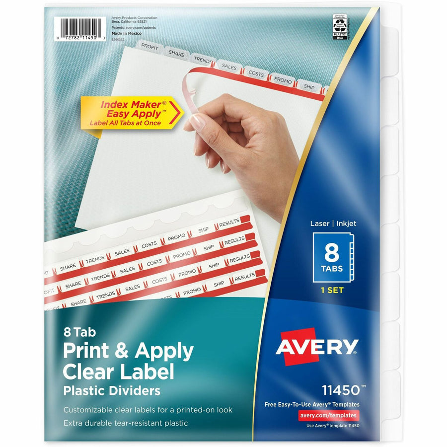 Avery Index Maker Index Divider, Translucent, 24ST/CT — view 1