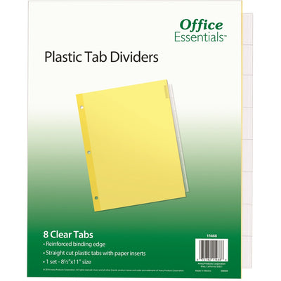 Avery Office Essentials Insertable Dividers, Buff, 8 / Set, AVE11468