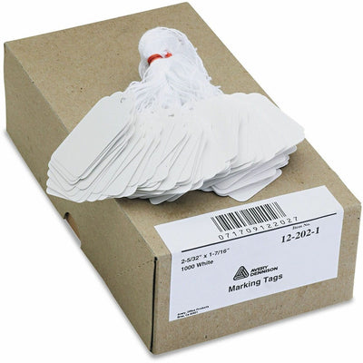 Avery Marking Tags, String, 2-5/32" x 1-7/16", 1,000 Tags ), White, 1000 / Box — view 1