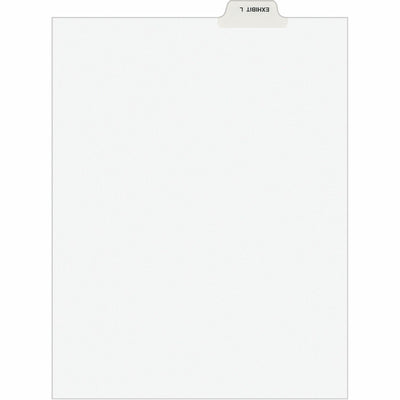 Avery Individual Bottom Tab Legal Dividers, White, 8.50" Width x 11" Length, 1 Pack, AVE12385