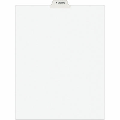 Avery Individual Bottom Tab Legal Dividers, White, 8.50" Width x 11" Length, 1 Pack, AVE12386