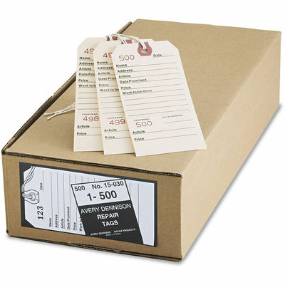 Avery Repair Tags, Manila, Strung, 5-1/4" x 2-5/8",500 Tags ), 500 / Box — view 1