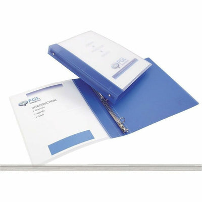 Avery Flexi-View 3 Ring Binder, Blue, 8 1/2" Width x 11" Length, 12EA/CT — view 1