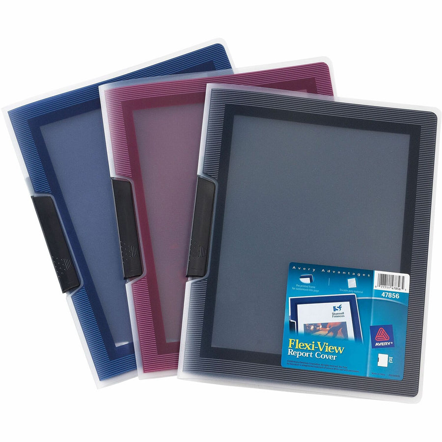 Avery Flexi-View Letter Report Cover, Assorted, 8 1/2" Width x 11" Length, 24 / Box — view 1