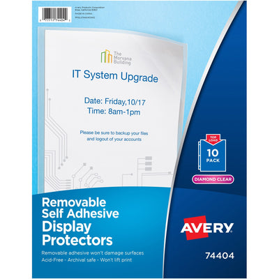 Avery Display Protectors, Clear, 8 1/2" Width x 11" Length, 1 Pack — view 1