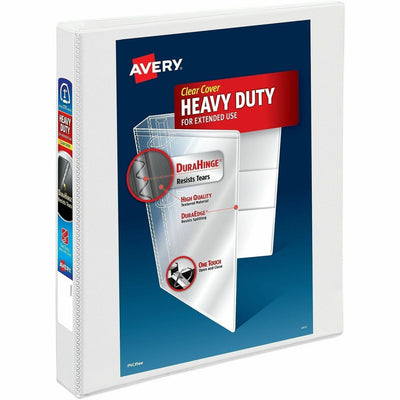 Avery Heavy-Duty View Binder, White, 8 1/2" Width x 11" Length, 12EA/CT — view 1
