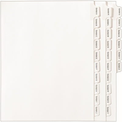 Avery Allstate Style EXHIBIT Tab Legal Dividers, White, 8.50" Width x 11" Length, 1 Set — view 1