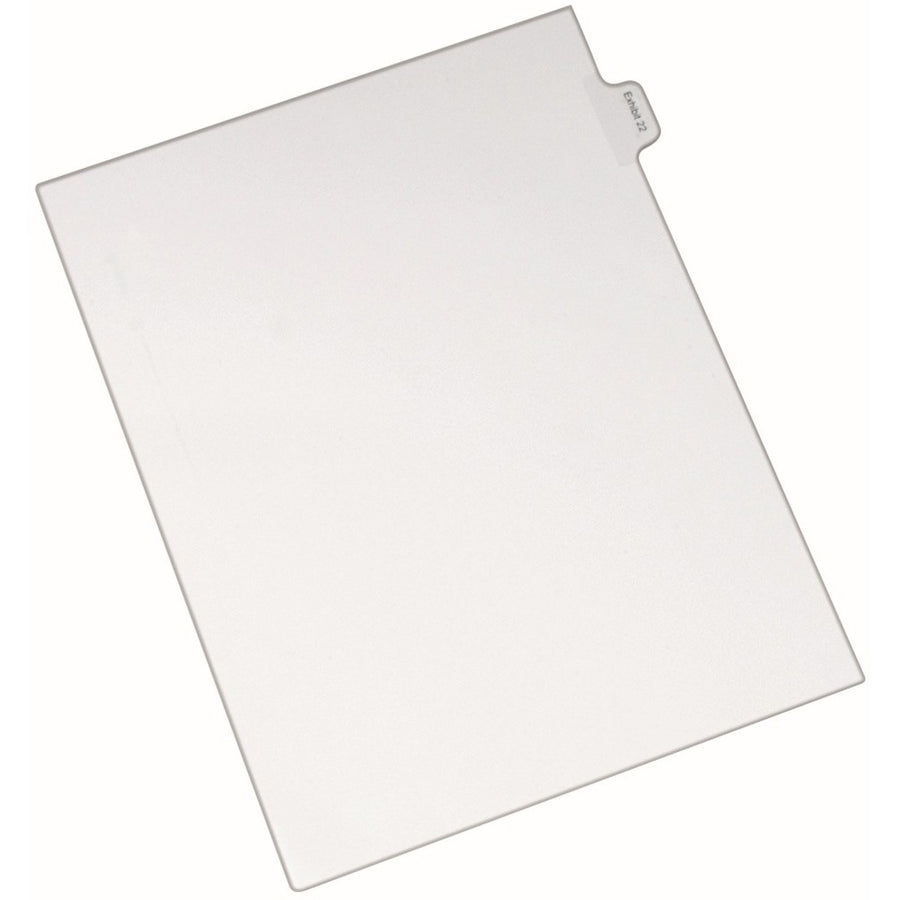 Avery® Index Divider, 8.50" Width x 11" Length, White, Side, Rip Proof, 1 / Pack, AVE82154
