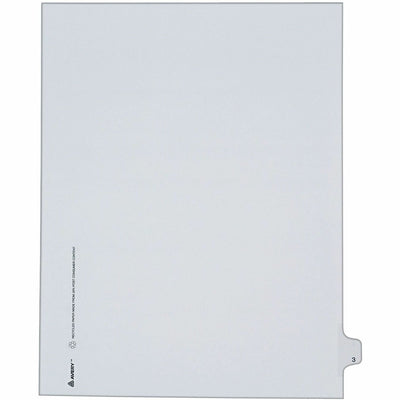 Avery Alllstate Style Individual Legal Dividers, White, 8.50" Width x 11" Length, 1 Pack — view 1
