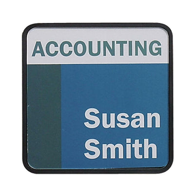 Advantus Do-It-Yourself Cubicle Wall Signs, Black, 20EA/CT — view 1