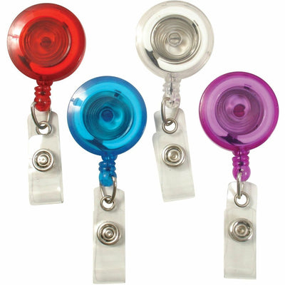 Baumgartens SICURIX Badge Holder, Purple, 4 / Pack, BAU68884