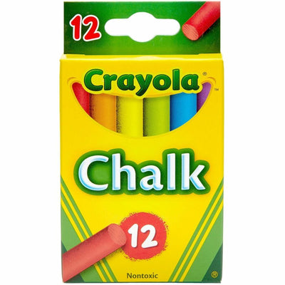 Crayola Colored Chalk, Assorted, 12 / Box, CYO51-0816