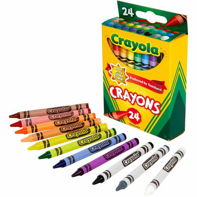 Crayola Regular-Size Crayons, Assorted, 24 / Box, CYO52-3024